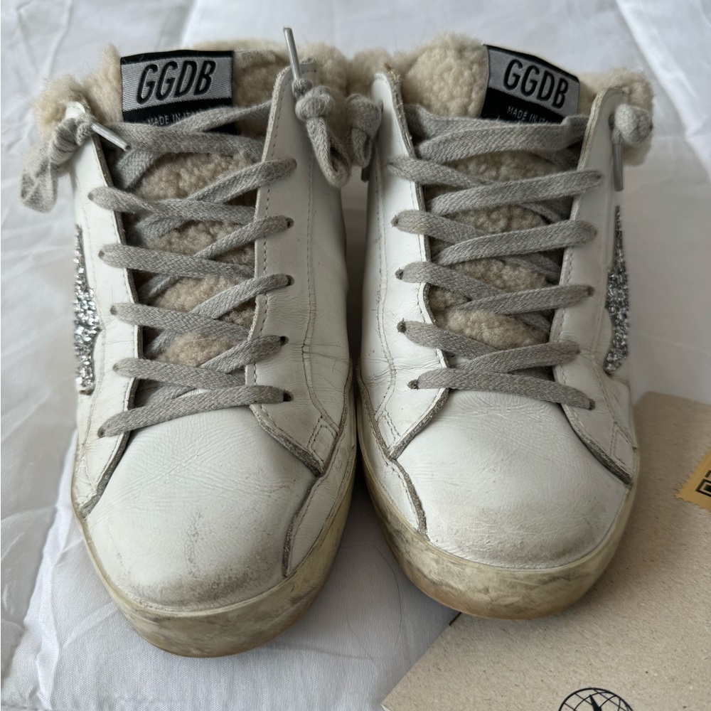 Authentic Golden Goose Super-Star Sabot Shearling sneaker - Picture 4 of 10